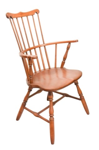 Pair Conant Ball Maple Windsor Armchairs - 4