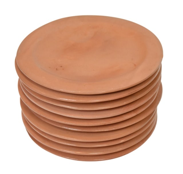 Signed Glazed Terracotta Dinnerware Set - 13