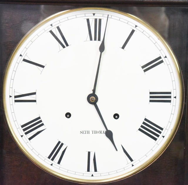 Antique Seth Thomas Regulator Wall Clock - 5