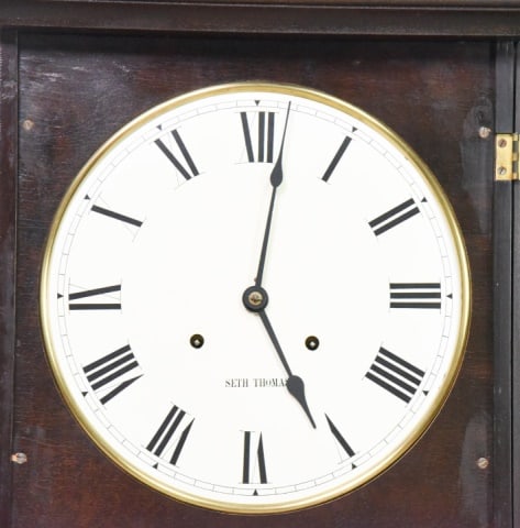 Antique Seth Thomas Regulator Wall Clock - 6