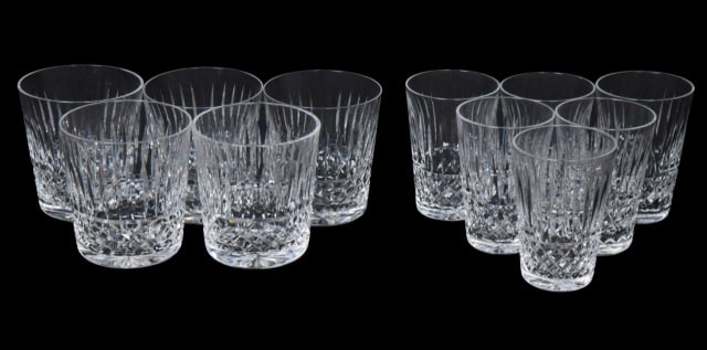 Waterford Crystal Maeve Design Replacement Glasses: Waterford Crystal Maeve Design Replacement Glasses.Includes 6 juice glass/ flat tumbler and whiskey glass.