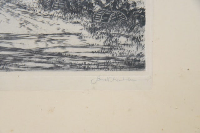 Samuel Chamberlain Rustic Rural Lane Etching - 5