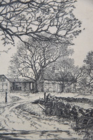 Samuel Chamberlain Rustic Rural Lane Etching - 8