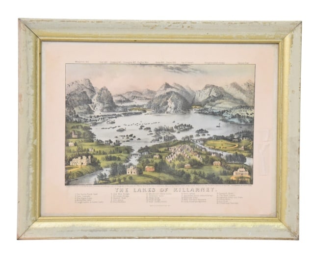 Currier & Ives The Lakes of Killarney Lithograph (1 of 9)