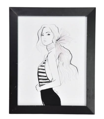 Alison Gordon Studio Bow Girl Illustration Artwork (1 of 8)