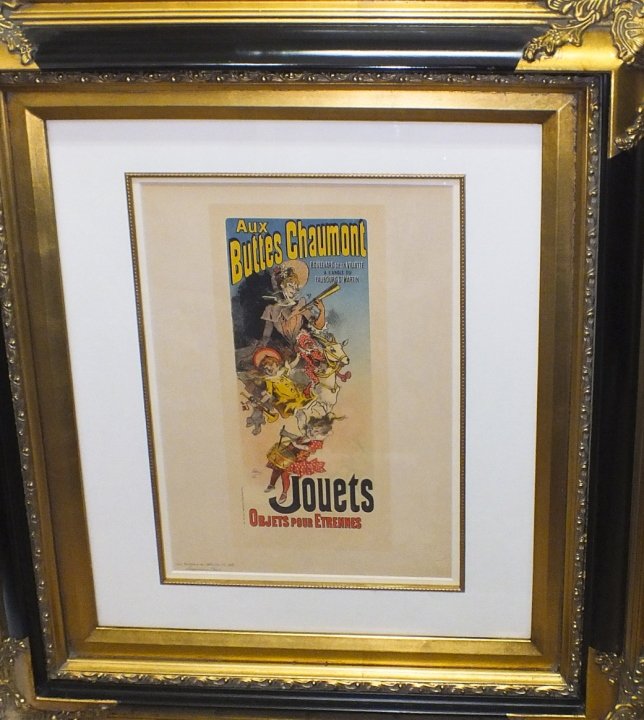 Jules Cheret- Jouets (Toys)- 1895 Color Lithograph: Jules Chéret (1836 –1932), "Jouets" (Toys), Plate 185, original color lithograph. From the limited edition “Les Maître de l'Affiche”, 1895. Embossed stamp of Imprimerie Chaix. Excellent condit