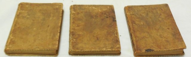 Set of 3 Antique Poetry Books Sheffield Akenside: Set of three antique English poetical works books. John Sheffield Duke of Buckingham, 1801. Mark Akenside, 1793, John Armstrong, M.D. 1793. Wonderful engravings within the pages. Some foxing due to ag