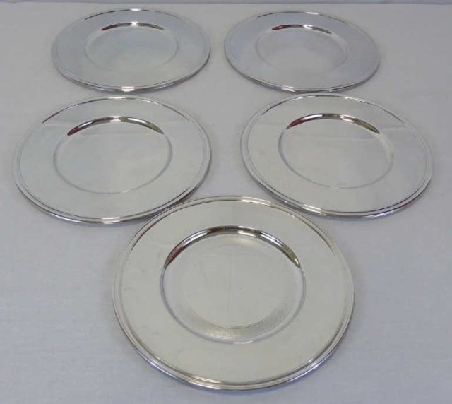 Set of Ten Albi Christofle Silver Plate Chargers (1 of 3)