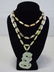 Vintage Carved Jade Chinese Dragon Necklace