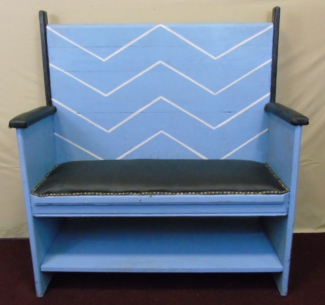 Painted Wood Mud Room Bench (1 of 6)
