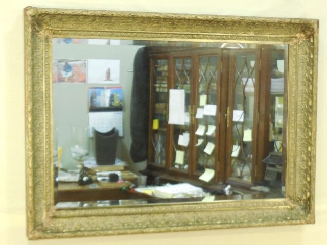 Antique 19th C. Victorian Gold Leaf Mirror (1 of 2)