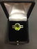 Contemporary Diamond & Peridot Cocktail Ring - 2
