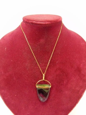 Estate 10kt Gold Ametrine Necklace & Pendant (1 of 7)