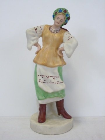 Russian Soviet Union Bisque Figurine Dancing Woman (1 of 6)