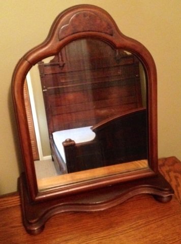 Antique American Victorian Dresser Top Mirror (1 of 4)