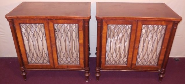 Pair of Traditional Mahogany Console Chests (1 of 10)