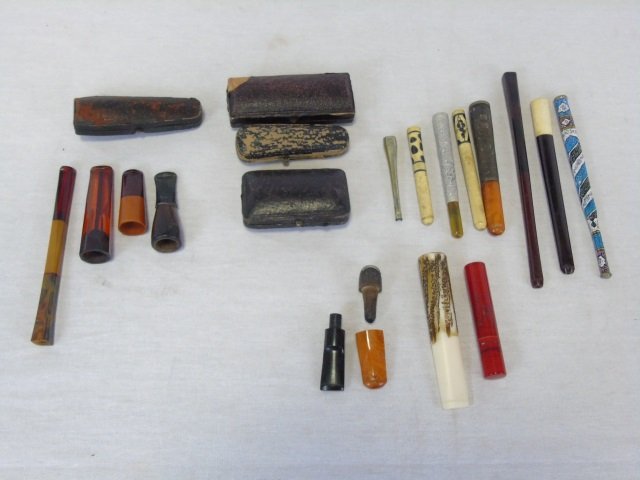 Antique Cigarette Holders Enamel, etc (1 of 5)