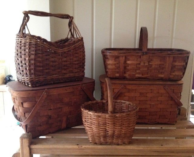 Collection of Antique American Handmade Baskets (1 of 4)