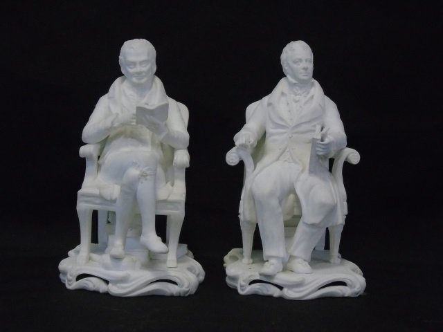 Pair of Minton Bisque Bookends Figurines (1 of 9)
