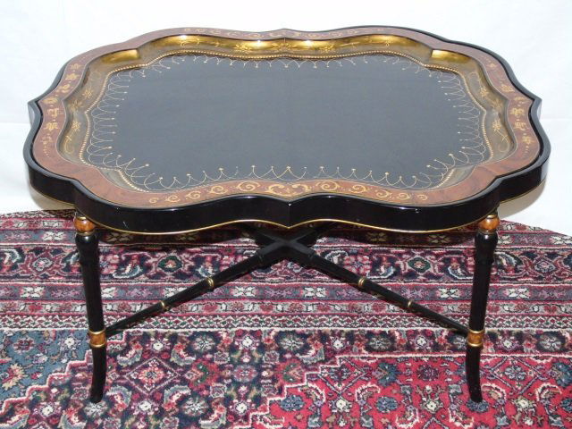 Victorian Papier Mache Tray Top Style Table (1 of 7)
