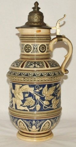 Large Lidded German Westerwald Tankard Stein (1 of 7)