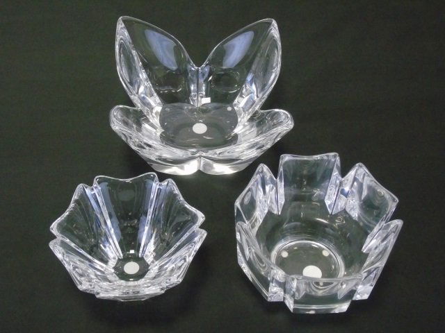 Lot of 3 Orrefors Crystal Bowls (1 of 10)
