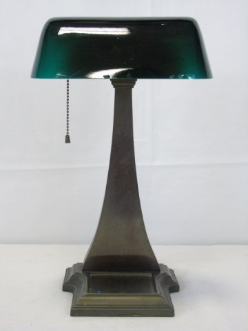 Vintage Amronlite Bronze Banker's Lamp (1 of 7)