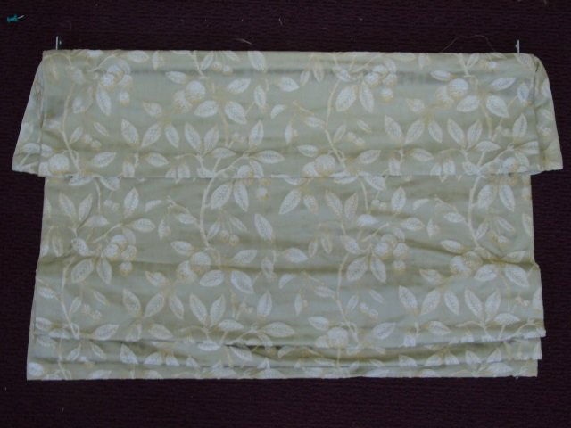5 Beige Leaf / Berry Pattern Silk Valances (1 of 3)
