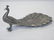 Two Antique Victorian Silver Plate Peacock Statues - 4