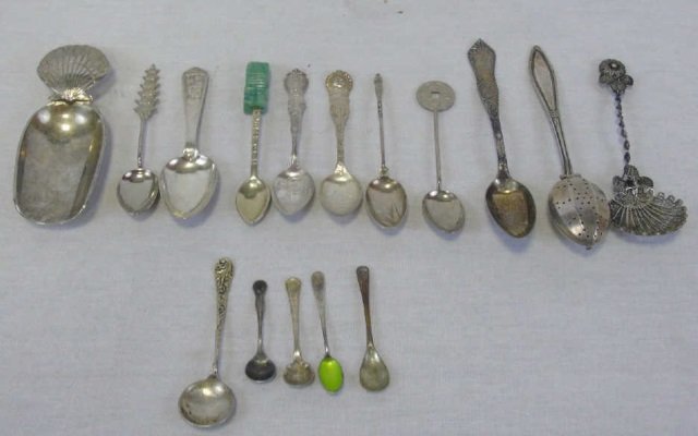Assorted Sterling and Silver Antique Spoons (1 of 7)