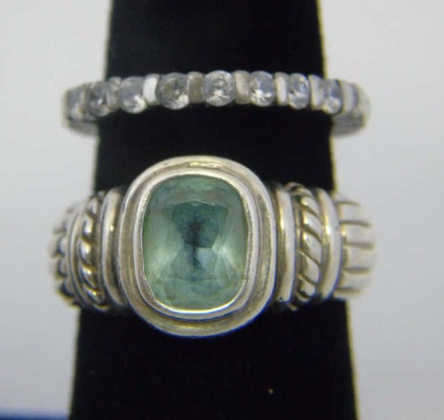 Judith Ripka Sterling Silver & Gemstone Ring (1 of 5)