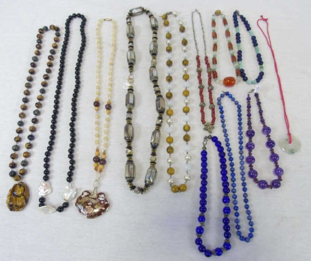 Assorted Vintage Natural Stone Beaded Necklaces (1 of 6)