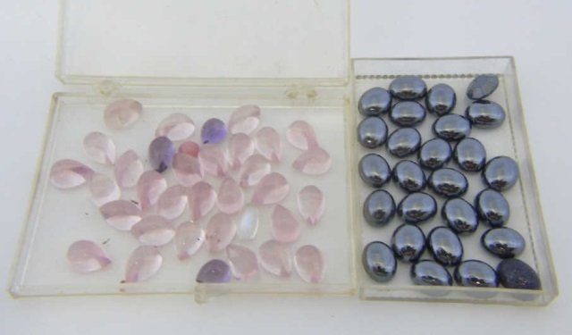 Loose Cabochon Stones - Aquamarine / Marcasite: Loose Cabochon Stones - Aquamarine / Marcasite. Cabochon tear drop shaped.