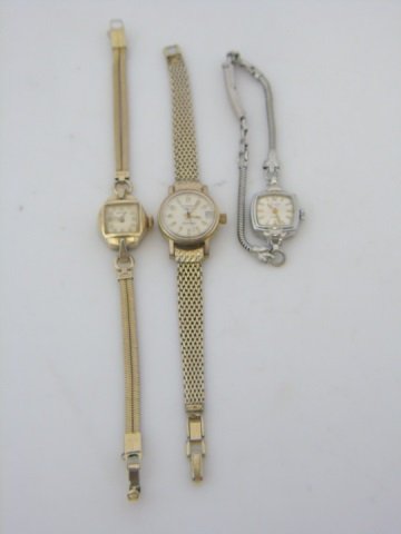 Dior, Hamilton, Wittnauer Vintage Ladies Watches: Dior, Hamilton, Wittnauer Vintage Ladies Watches. Hamilton measures 6.5 inches in length.