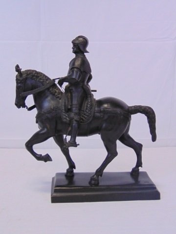 Antique French Bronze of Soldier on Horseback (1 of 5)