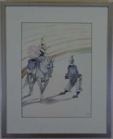 Toulouse Lautrec Lithograph Circus Scene (1 of 4)