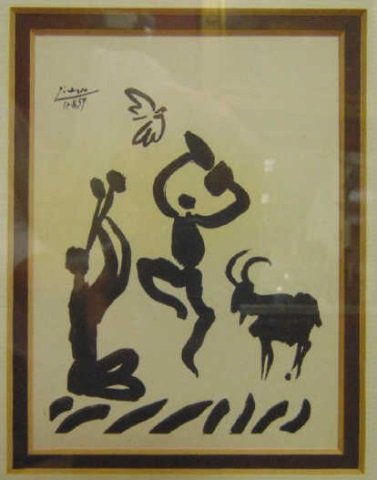 Pablo Picasso Signed Framed Lithograph (1 of 4)