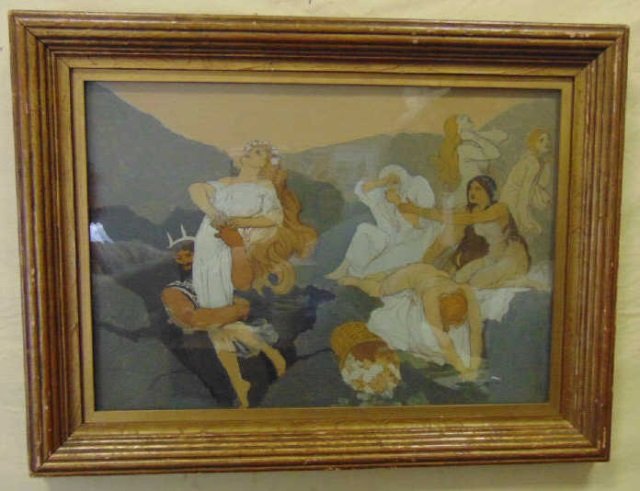 Edwin Howland Blashfield - Oil Painting on Board (1 of 10)