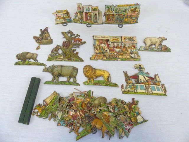 Antique Lithographed Circus Toy - Circus Ponfini (1 of 6)