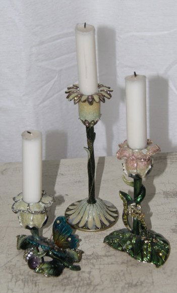 Jay Strongwater Style Candlesticks (1 of 5)