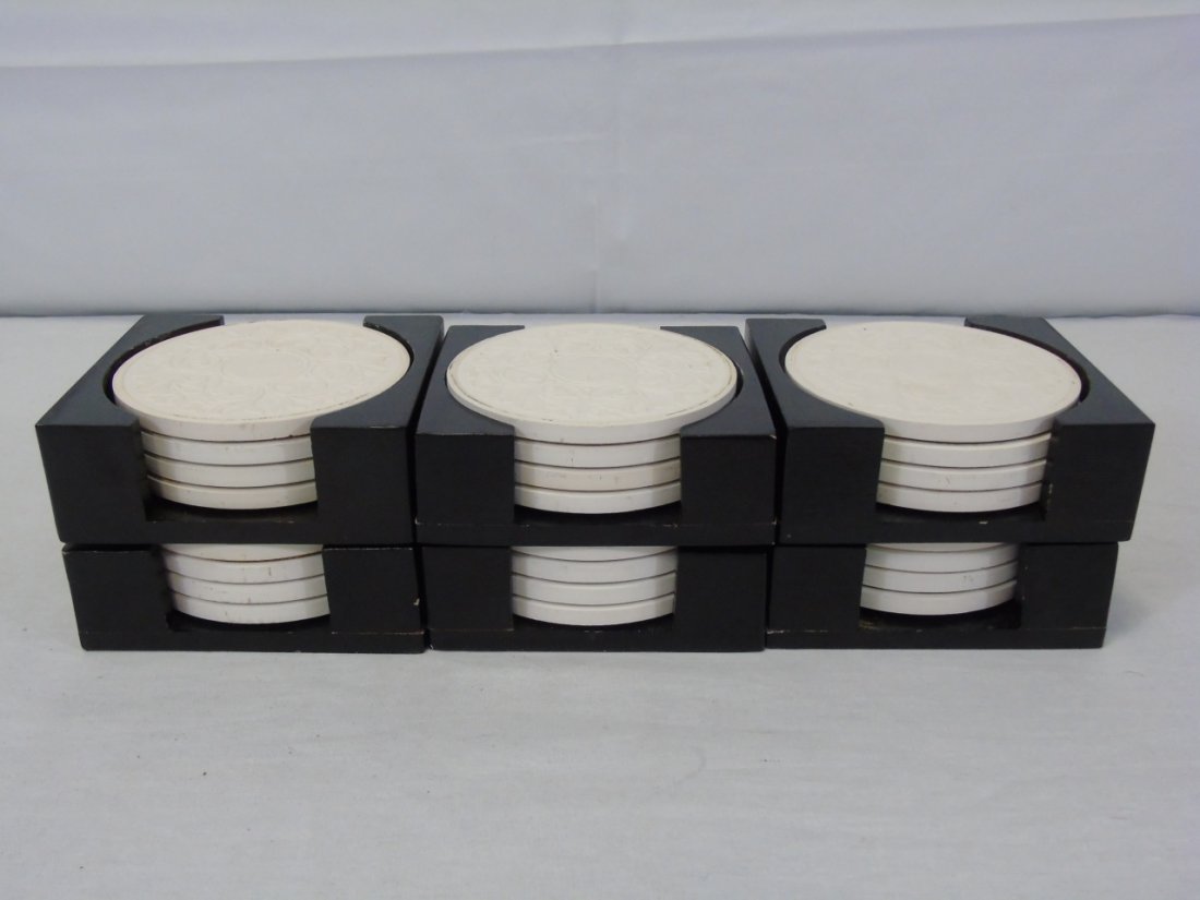 Lot of 24 Coasters Scroll Design (1 of 6)