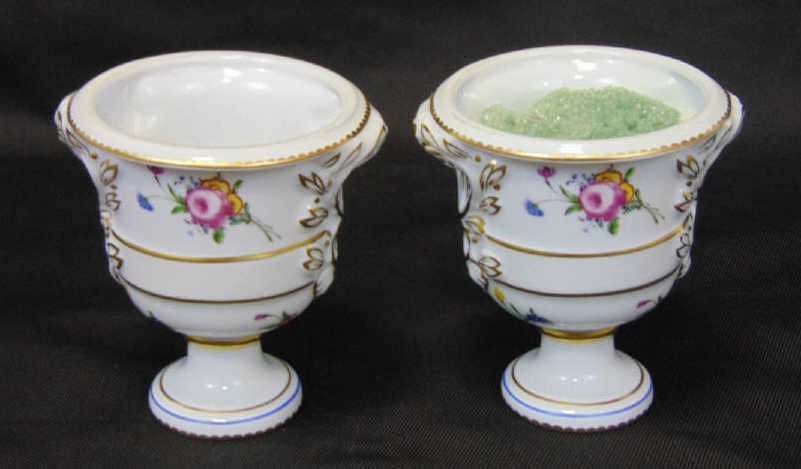 Limoges Floral Decorated Miniature Urns (1 of 5)