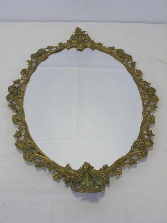 French Rococo Style Gilt Mirrored Vanity Tray (1 of 4)