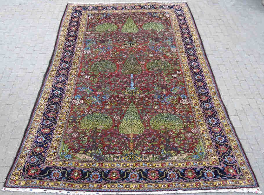 Tree Life Hand Woven Wool Oriental Rug 150 x 101 (1 of 5)