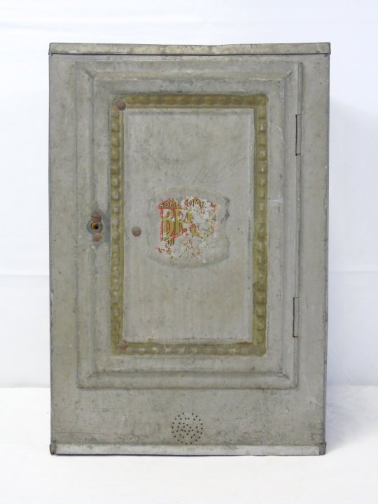 Antique Vintage Tin Bread Box Cabinet (1 of 6)