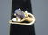 Vintage 14kt Yellow Gold Diamond & Amethyst Ring