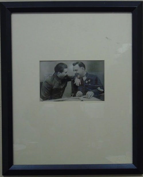 Kislov - Original Photograph of Stalin & Voroshilov: The Russian - Soviet original photograph of Stalin and Voroshilov , Circa 1935-37 Photographer - Kislov. Russian Photograph. Exhibited in Russia in 1995. Professionally framed and matted. Information 
