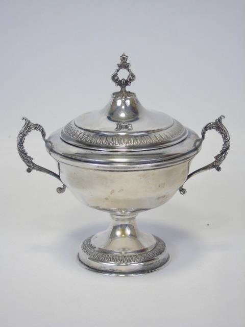 Antique German 800 Silver Caviar Server or Compote (1 of 3)