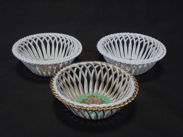 Herend & Hungarian Porcelain Reticulated Baskets (1 of 6)