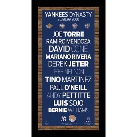 96 98 99 00 New York Yankees Champs Player Photo (1 of 1)